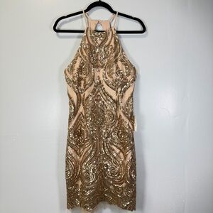 B Darlin Gold Sequin Dress for Sale up to 90% Off: Poshmark
